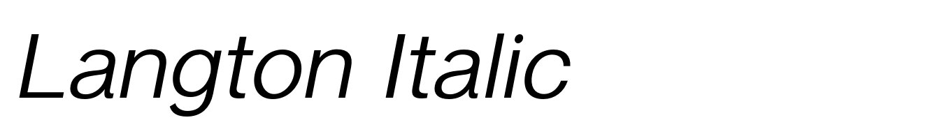 Langton Italic
